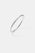 Silver Elara Bangle Bracelet with a brushed finish and 7 mm width.