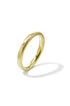 Gold-toned stainless steel bangle with a brushed finish and a polished inner surface.