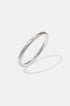 Silver Elara Bangle Bracelet with a brushed finish and 10 mm width.